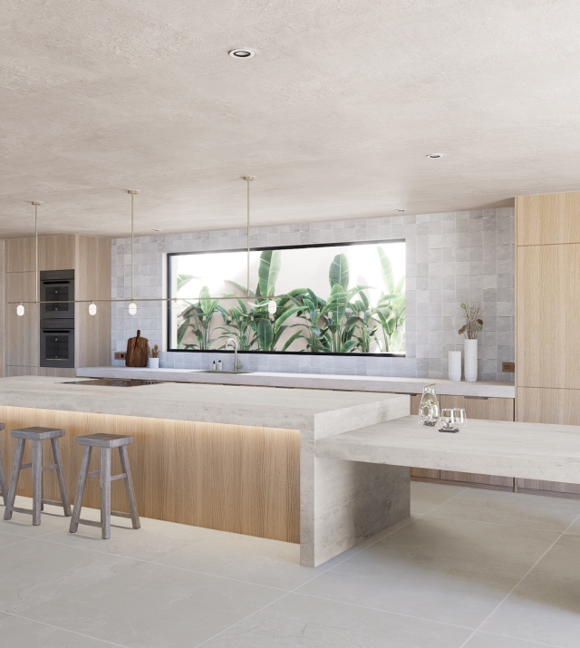 Resa Estates Ibiza for sale te koop can Furnet zicht op zee te koop kitchen.jpeg